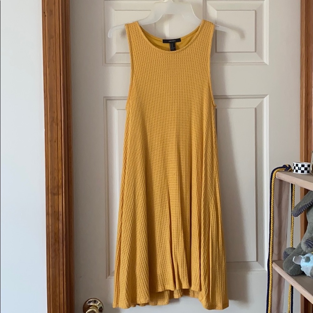 Waffle Knit Tank Dress